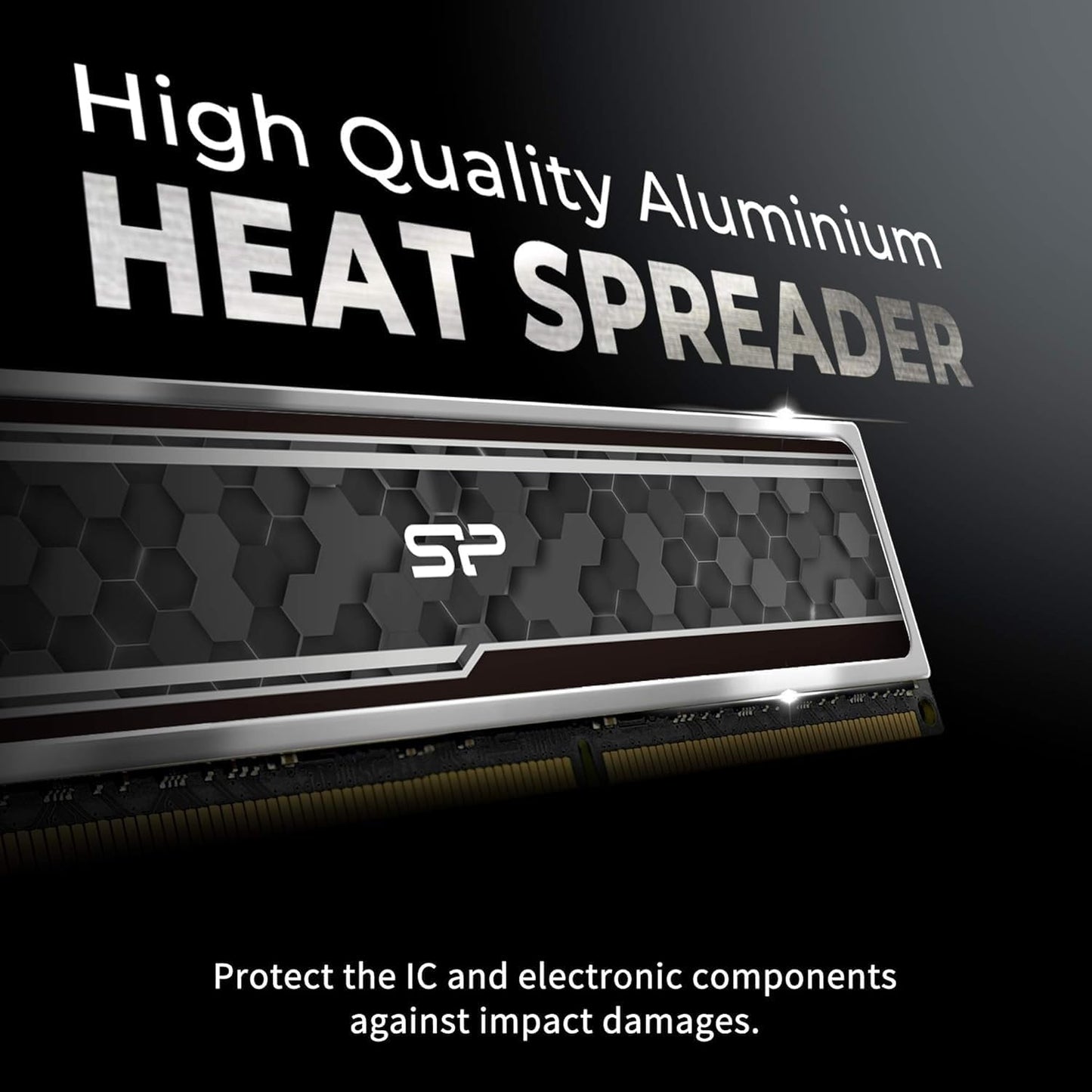 Value Gaming DDR4 RAM 32GB (2X16Gb) 3200Mhz (PC4 25600) 288-Pin CL16 1.35V UDIMM Desktop Memory Module with Heatsink Grey SU032GXLZU320BDAJ7