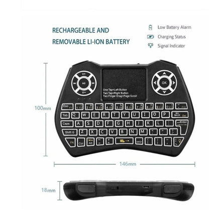 Mini Wireless Keyboard Flying Mouse Keyboard Supports Multi-Language Keyboard