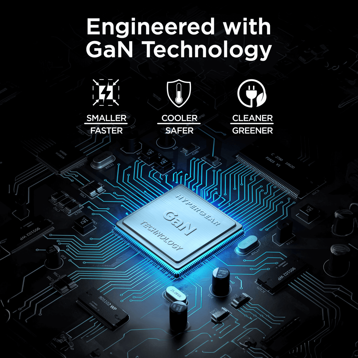 HyperGear SpeedBoost 45W USB-C PD Tri-Port GaN Fast Wall Charger with PPS and 6ft USB-C Cable