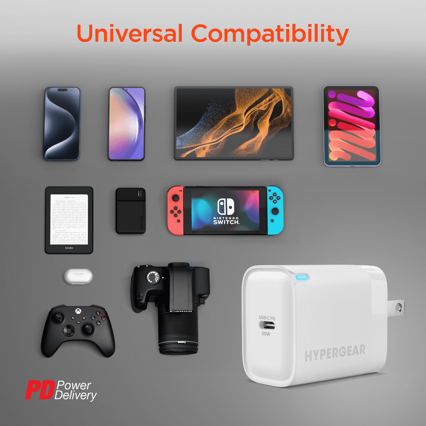 HyperGear 20W USB-C PD Wall Charger