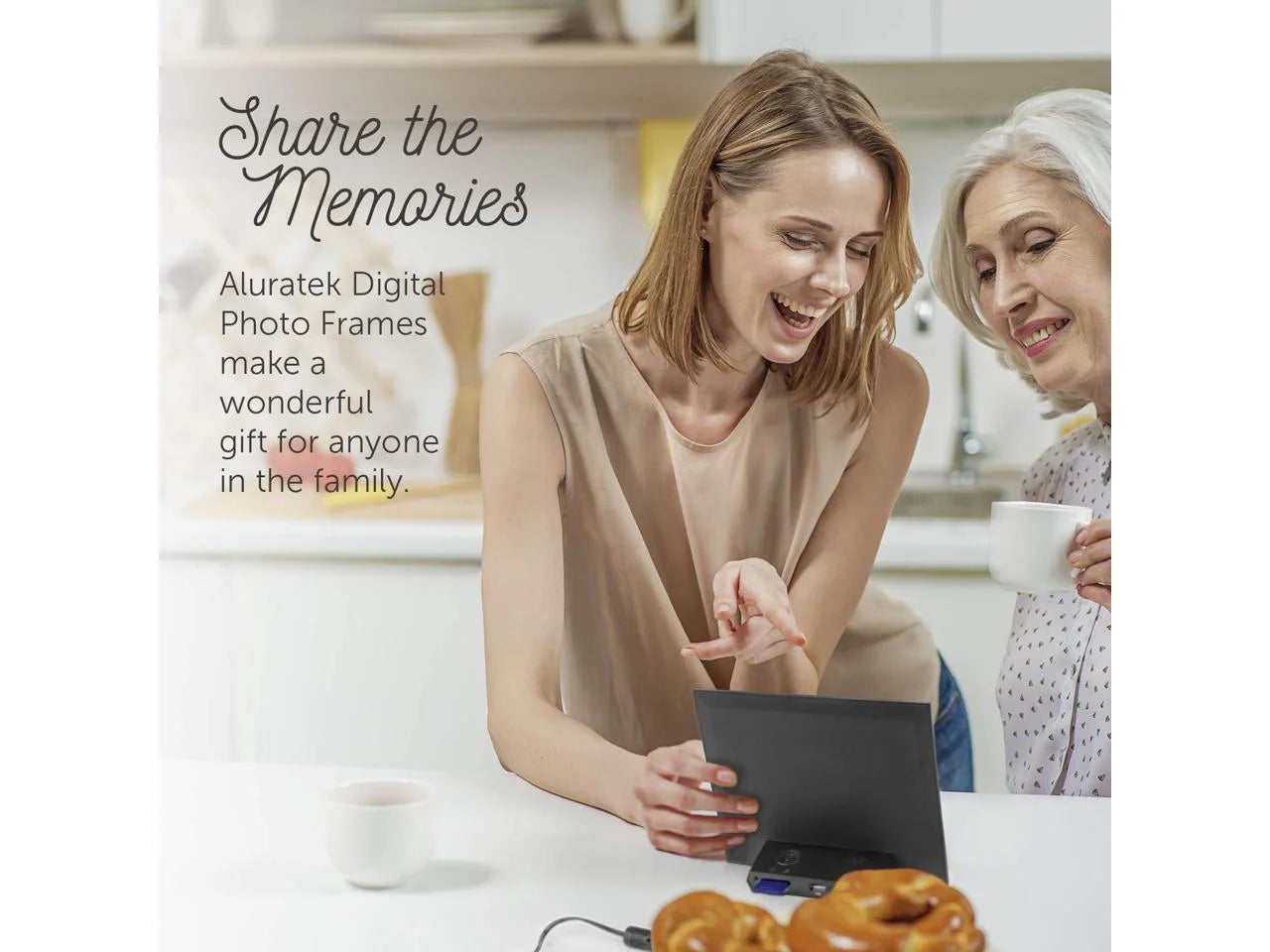 8" Slim Digital Photo Frame with Auto Slideshow (1024 X 768 Resolution, 4:3 Aspect Ratio)