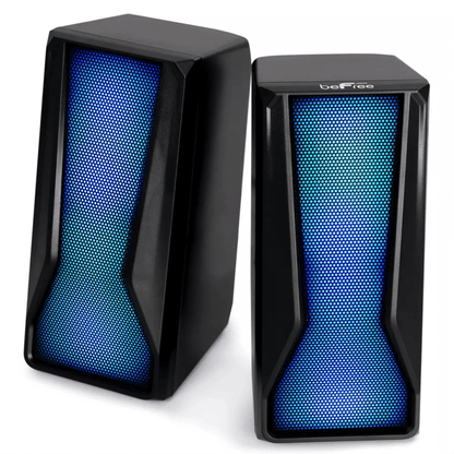 beFree Sound Color LED Dual Gaming Speakers