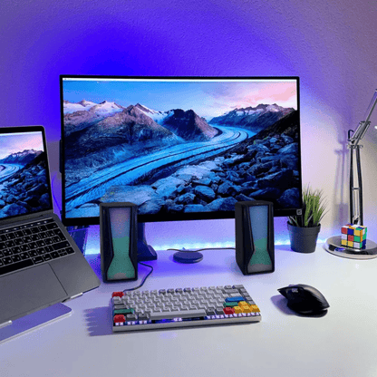 beFree Sound Color LED Dual Gaming Speakers