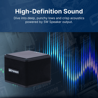 Emerson 1-Pair Instant Connect Sound Blox Wireless Magnetic Stackable Speakers