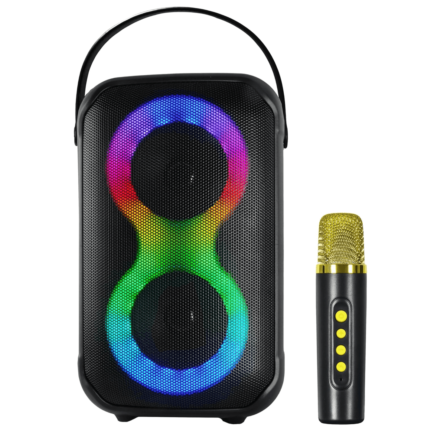 IQ Sound Karaoke Kraze 2x 4-Inch Portable Bluetooth Speaker
