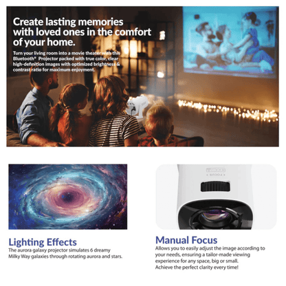 Supersonic Smart WiFi Streaming Projector with Bluetooth