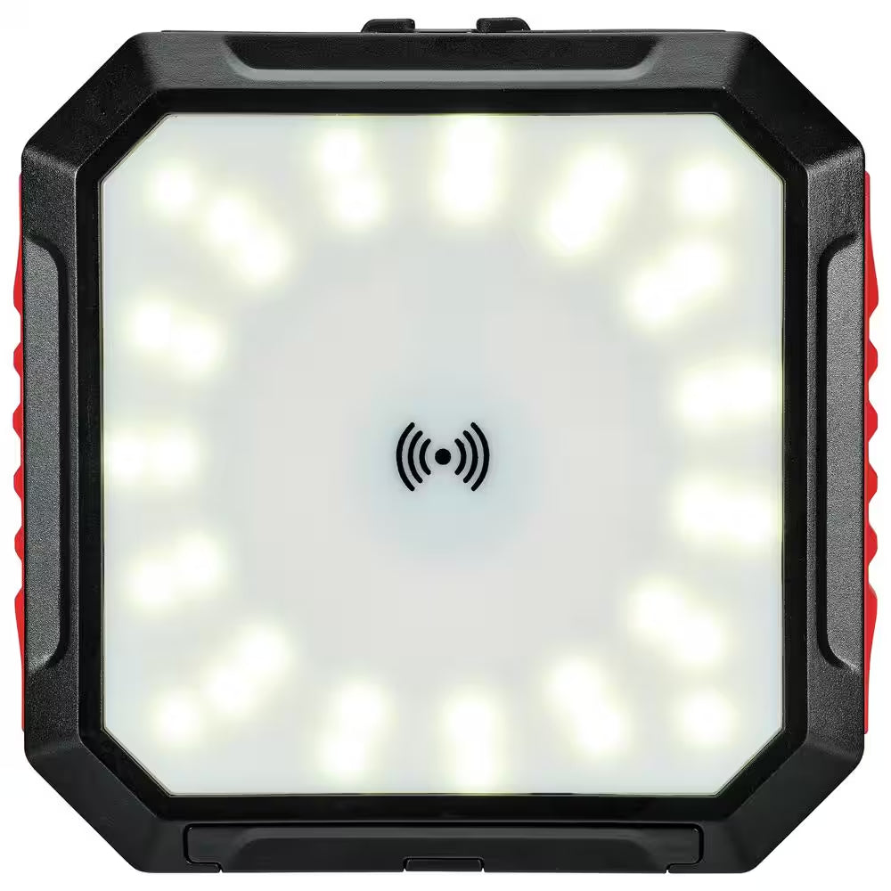 10000 Mah Solar Power Bank with Light, Wireless Charger and LED Flashlight